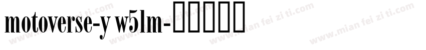 motoverse-y w5lm字体转换